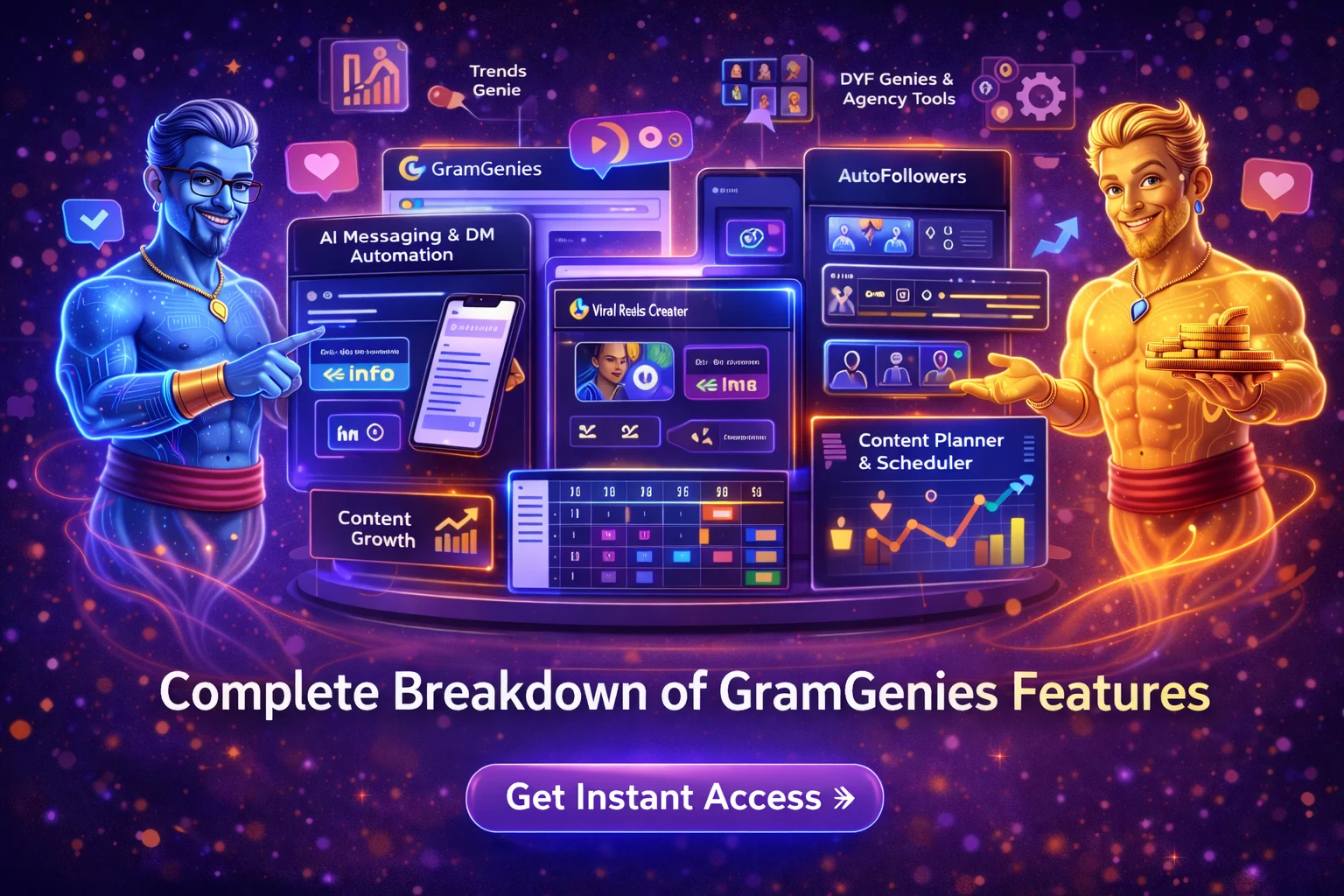 GramGenies: The AI-Powered Instagram Growth System